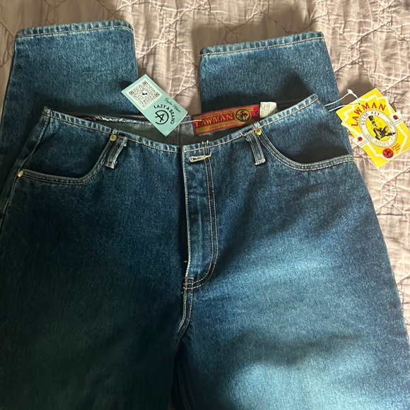 Jeans Donna Vintage Lawman Vita Alta Denim Blu - Taglia 11 Slim